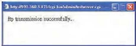 ftp transmission successfully.