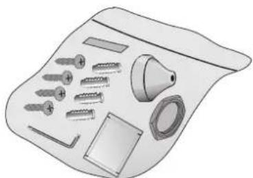 Illustration of a mechanical assembly with screws, bolts, and a funnel (no text or symbols)