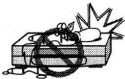 Cartoon illustration of a broken box with a rope and explosion sparks (no text or symbols)