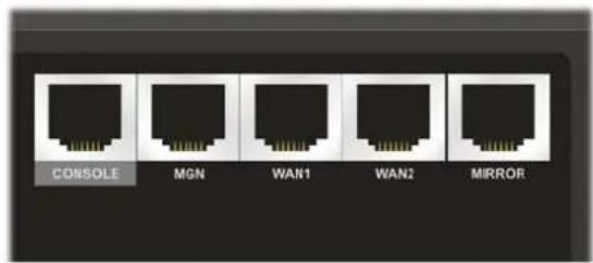 CONSOLE MGN WAN1 WAN2 MIRROR