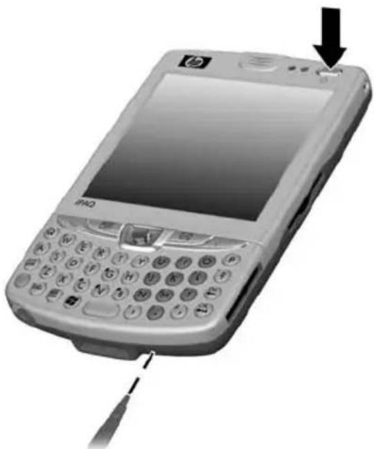 HP iPAQ HW6500 GPS - Performing a Hard Reset - 1