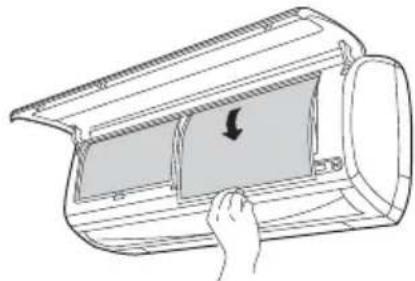 HITACHI RAS-24LH1 - Откройте переднюю панель. - 2