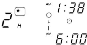 2 H AM 1:38 ↓ - AM 6:00