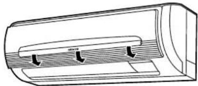 HITACHI RAC-09CH7 - Attach the filters. - 1