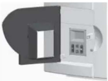 3D rendering of a medical imaging device with a transparent chamber and display panel (no visible text or symbols)