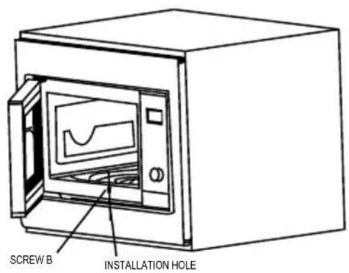 SCREW B INSTALLATION HOLE