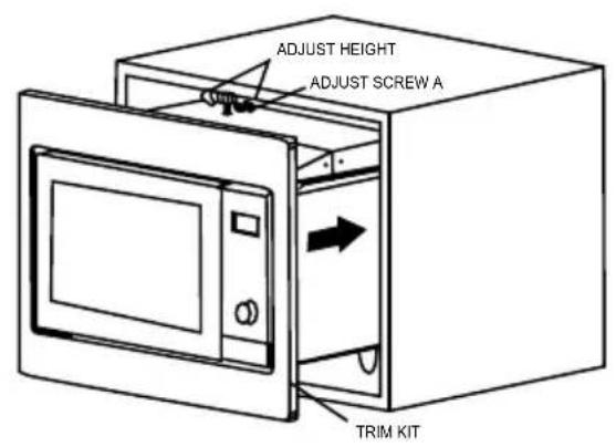 ADJUST HEIGHT ADJUST SCREW A TRIM KIT
