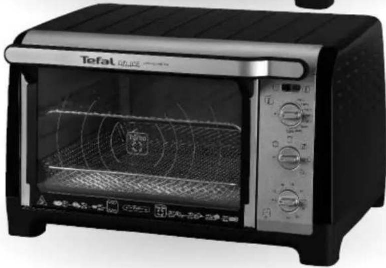 Exterior view of a Tefal 400K appliance with open lid and control knobs (no visible text or symbols)