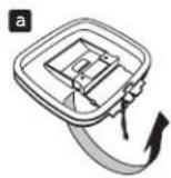 PIONEER HTP-330 - Assemble the AM loop antenna. - 1