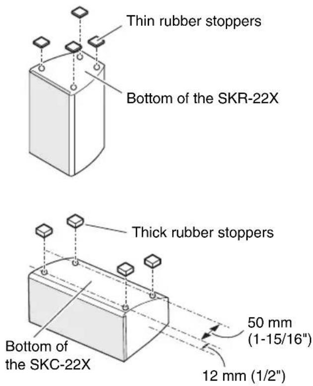 ONKYO SKC-22X - Using Rubber Stoppers for more Stable Platform - 1
