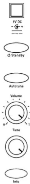 9V DC Standby Autotune Volume Tune Info