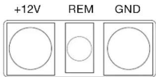 +12V REM GND