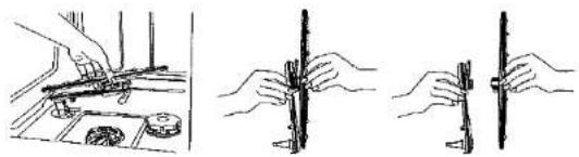 NORDMENDE DFSN45 - CLEANING THE SPRAY ARM, TRAVELLING VERSION - 1