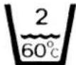 Creda 11800 - International Textile care label codes - 3