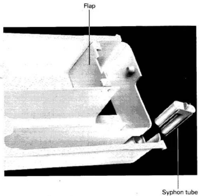 Flap Syphon tube