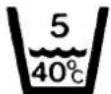 Creda 11800 - International Textile care label codes - 6