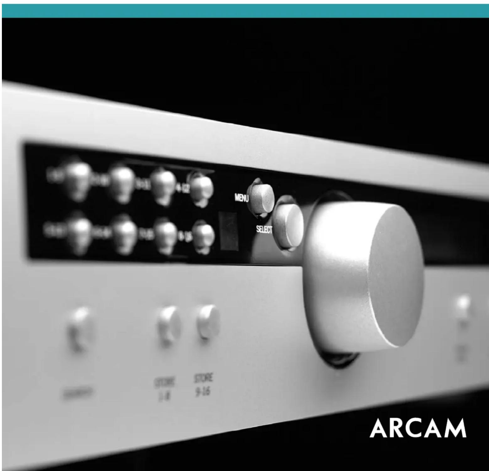 ARCAM MENU SELECT STORE 1-18 STORE 9-16
