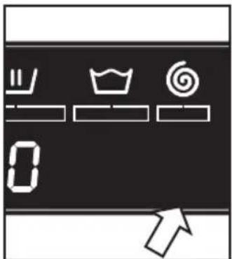 Digital logic or control interface icons including battery, flip, crown, swirl, and numeric display with an arrow pointing to the final display.