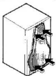 Isometric diagram of a box with a shaded internal object and arrows indicating force or movement (no text or symbols).