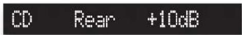 MERIDIAN 861 - To change the relative level of the side or rear loudspeakers - 2