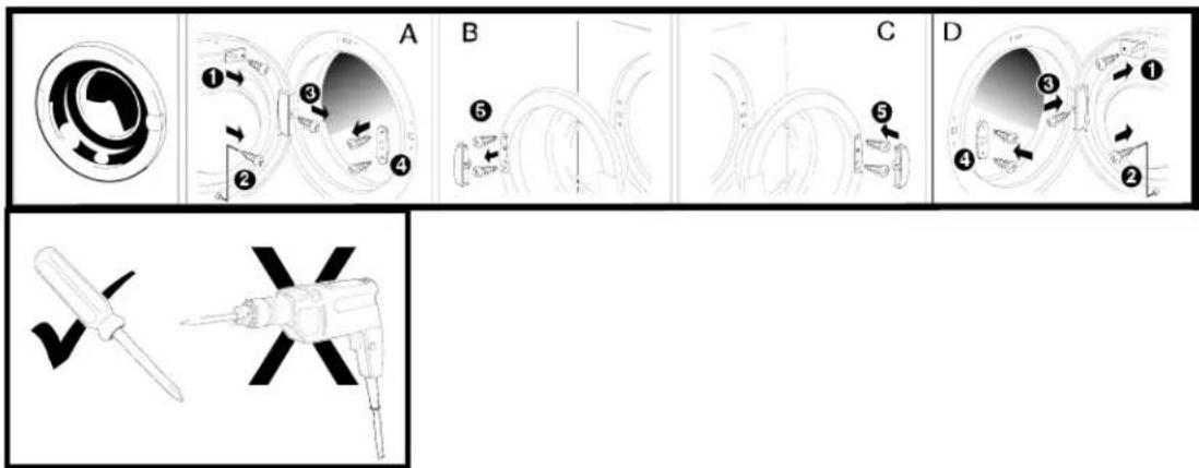 White Knight 831WV - APPLIANCE DOOR - 1