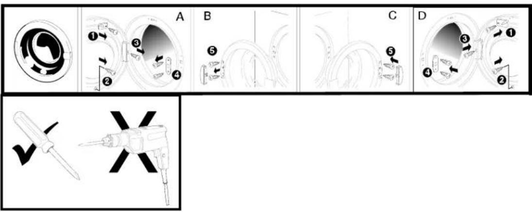 White Knight C8317 - APPLIANCE DOOR - 1