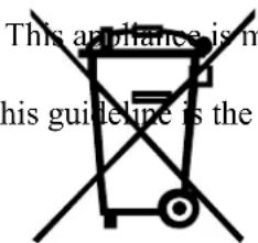 This appliance is in this guideline is the