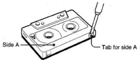 Side A Tab for side A