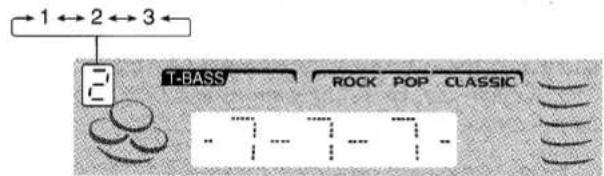 1←2←3← T-BASS ROCK POP CLASSIC -7-7-7-