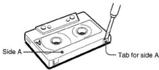Side A Tab for side A