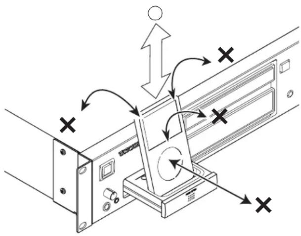 Diagram illustrating a mechanical or electrical system with directional arrows and cross symbols indicating movement or force directions.
