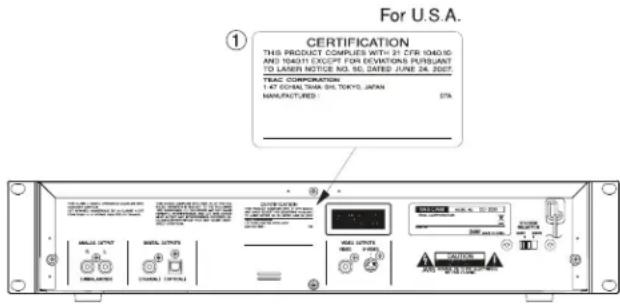 For U.S.A. ① CERTIFICATION THIS PRODUCT COMPLIES WITH 91 CFR 1040.10 AND 104311 EXCEPT FOR ELEVATIONS PURSUANT TO LASER NOTICE NO. 56, DATED: JULY 24, 2007 TRAC CORPORATION 1 AT GLOBAL TIAA SHI, TOKYO, JAPAN MANUFACTURED : 27% MILKOS OUTPUT MILKOS OUTPUTS MILKOS OUTPUTS MILKOS OUTPUTS MILKOS OUTPUTS MILKOS OUTPUTS MILKOS OUTPUTS MILKOS OUTPUTS MILKOS OUTPUTS MILKOS OUTPUTS MILKOS OUTPUTS MILKOS OUTPUTS MILKOS OUTPUTS MILKOS OUTPUTS MILKOS OUTPUTS MILKOS OUTPUTS PUMULATED BY: MILEKOS PUMULATED BY: MILEKOS PUMULATED BY: MILEKOS PUMULATED BY: MILEKOS PUMULATED BY: MILEKOS PUMULATED BY: MILEKOS PUMULATED BY: MILEKOS PUMULATED BY: MILEKOS PUMULATED BY: MILEKOS PUMULATED BY: MILEKOS