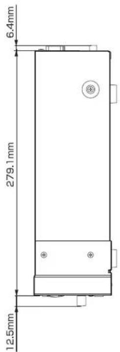 6.4mm 279.1mm 12.5mm