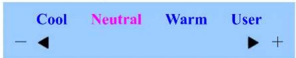 Cool Neutral Warm User - ← ▶ +