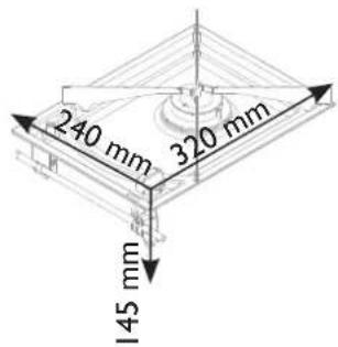240 mm 320 mm 145 mm