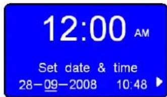 12:00 AM Set date & time 28-09-2008 10:48