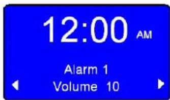 12:00 AM Alarm 1 Volume 10