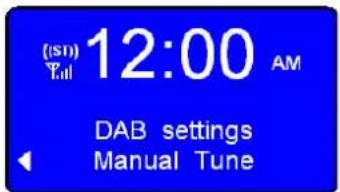 (s1) 12:00 AM Yall DAB settings Manual Tune