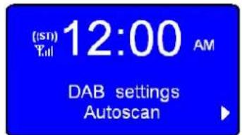 (s1) 12:00 AM Yall DAB settings Autoscan