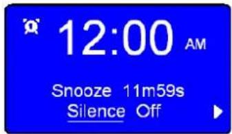 12:00 AM Snooze 11m59s Silence Off