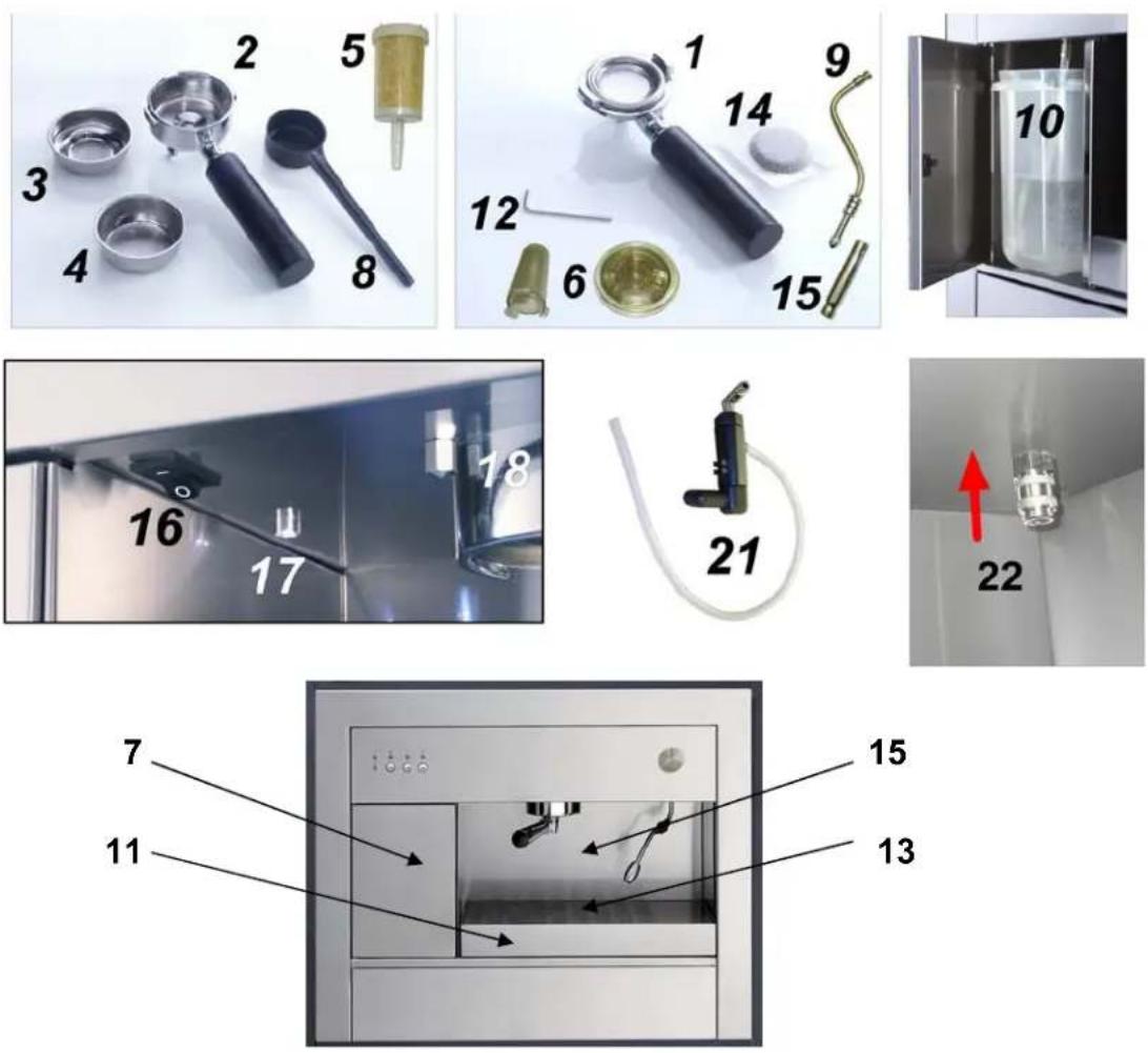 BAUMATIC BEC1SS - 1.DESCRIPTION OF THE COFFEE MACHINE (Fig A) - 1