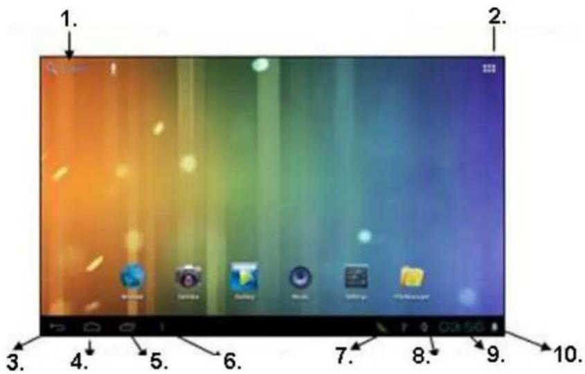 ORION TP700A - HOME SCREEN - 1