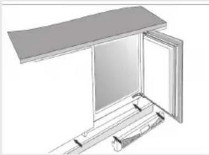 BAUMATIC BV14A - Fastening your Freezer to under the Worktop - 3