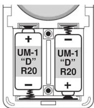 + UM-1 "D" R20 - - UM-1 "D" R20 +