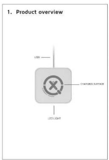 1. Product overview USB CHARGING SURFACE LED LIGHT