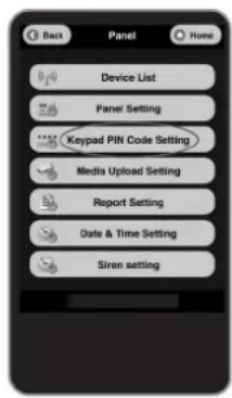Best Panel Home Device List Panel Setting Keypad PIN Code Setting Media Upload Setting Report Setting Date & Time Setting Siren setting
