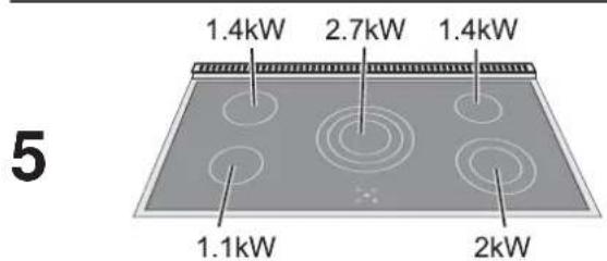 FALCON 211 EEO Ceramic - The Hob - 5