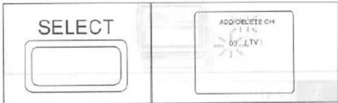 SELECT ADD/DELETE CH min 03 (TV)