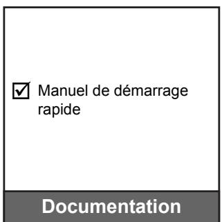Manuel de démarrage rapide Documentation