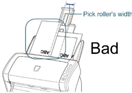 Pick roller's width Bad